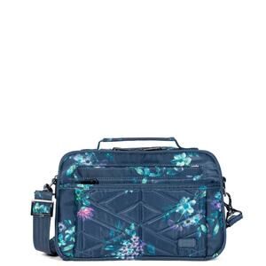 Lug Scoop Crossbody Bag Bouquet Navy  Organization Travel Ready Floral